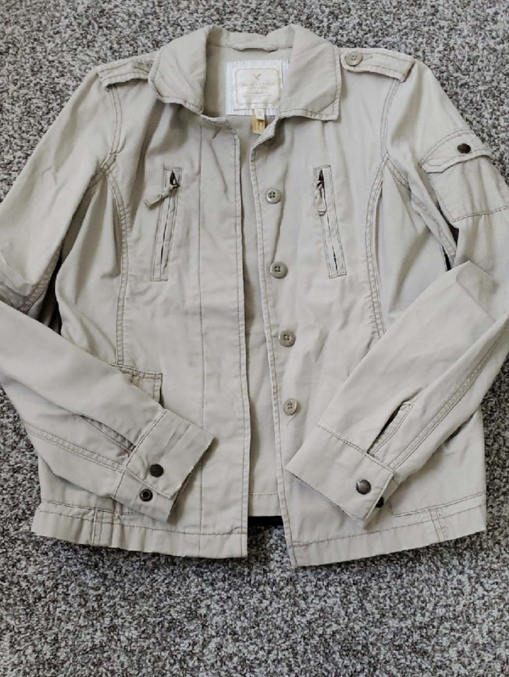 American Eagle Vintage Cotton Utility Jacket